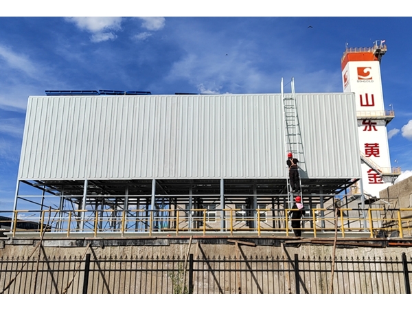 山（shān）東黃金無風機（jī）冷卻塔（tǎ）